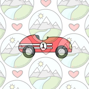 Race car cookie cutter