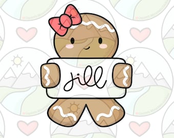 Gingerbread girl cookie cutter