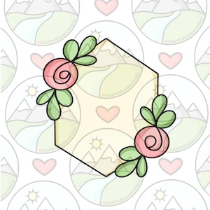 Flower Hexagon Cookie Cutter