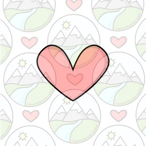 Heart cookie cutter