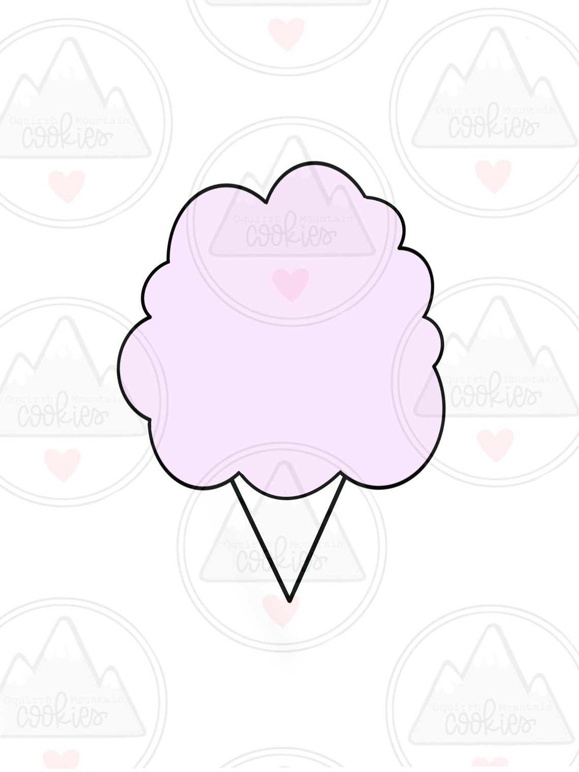 Cotton candy Cookie Cutter Etsy
