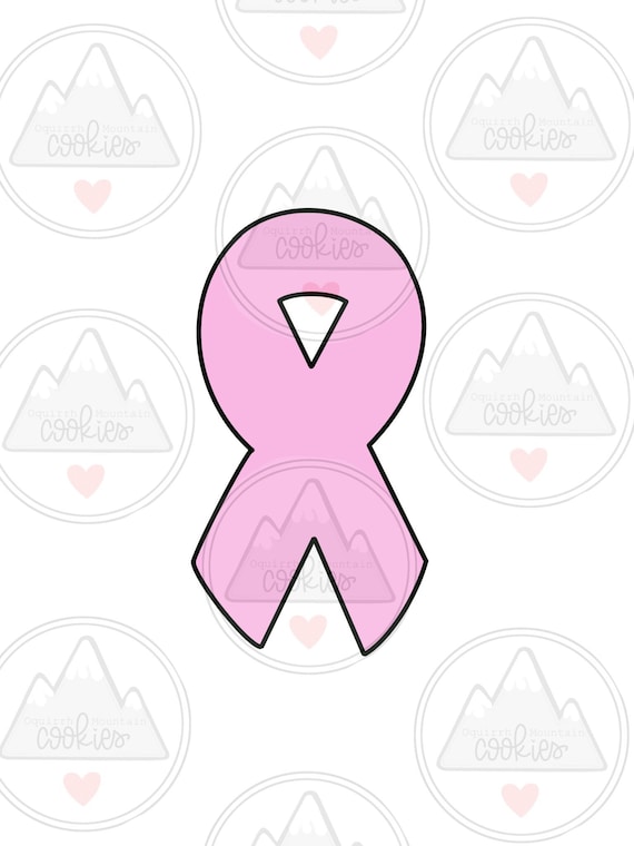 Cancer Ribbon Cookie Cutter Etsy