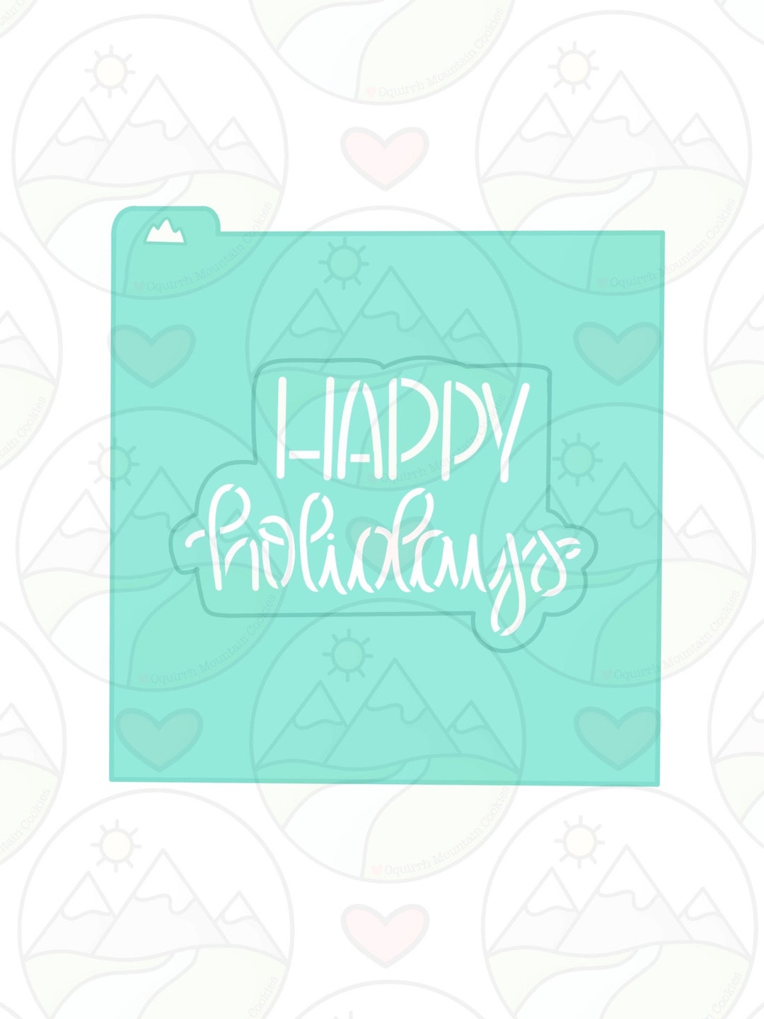 Happy Holidays Stencil - Etsy
