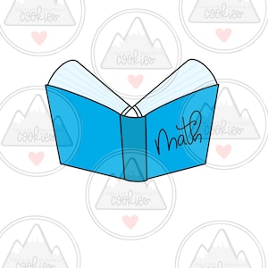 Open Book Cookie Cutter