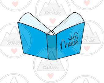 Open Book Cookie Cutter