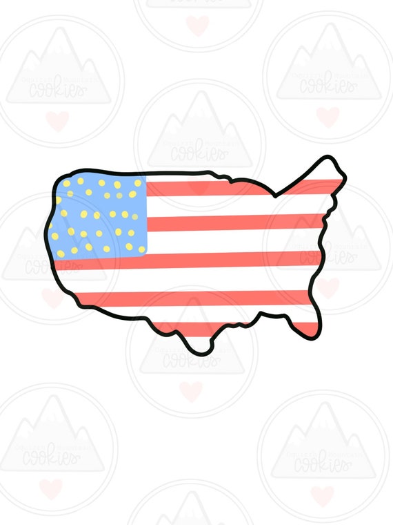 USA cookie cutter