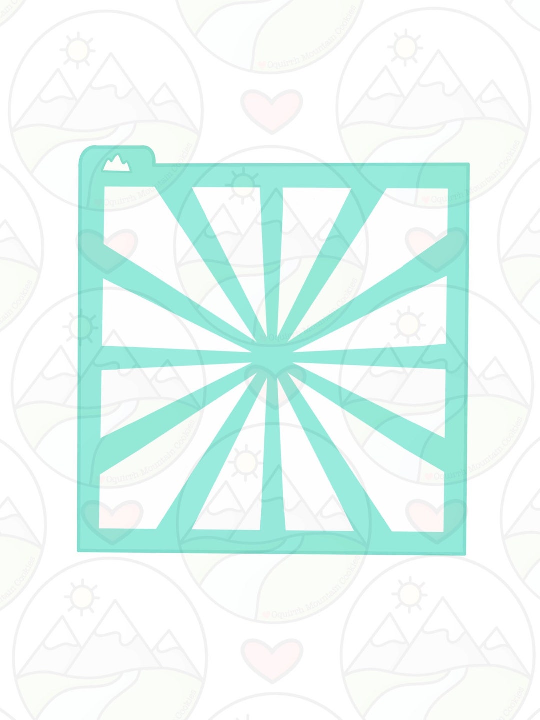 Vector Cookis Rays Rays Cookie Stencil - Etsy
