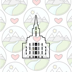 Oquirrh Mountain Temple Cookie Cutter