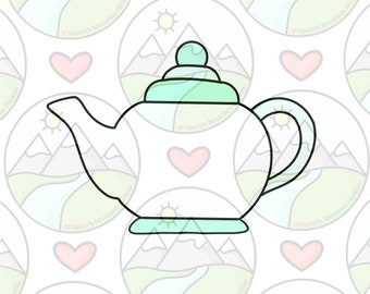 Tea pot cookie cutter