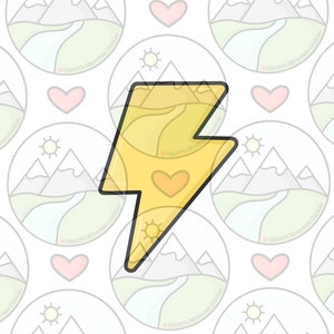 Lightning cookie cutter