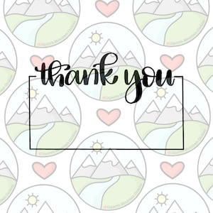 Thank you plaque Cookie Cutter