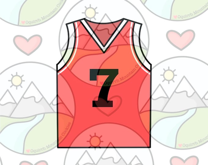 Basketball Jersey Cookie Cutter Etsy