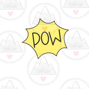 Pow Cookie Cutter