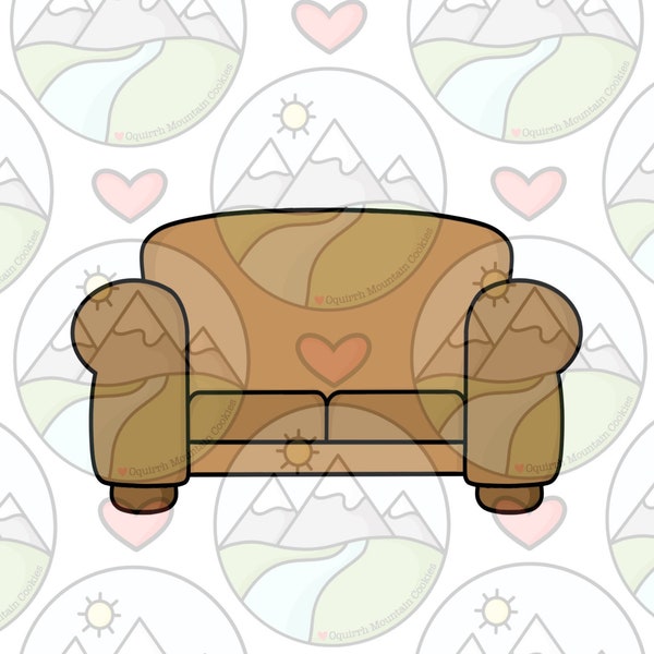 Sofa couch cookie cutter