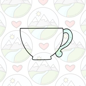Tea cup cookie cutter