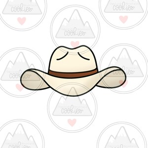 Cowboy hat cookie cutter
