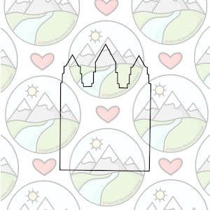 Salt Lake Temple Cookie Cutter