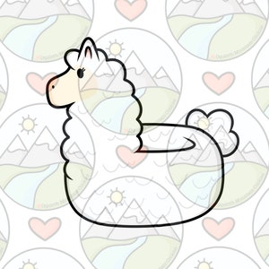 Llama float Cookie Cutter
