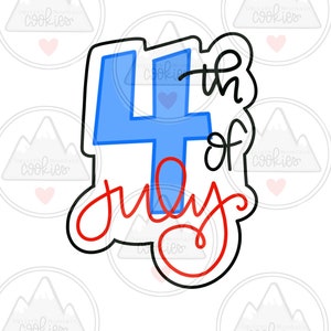 4th of July cookie cutter