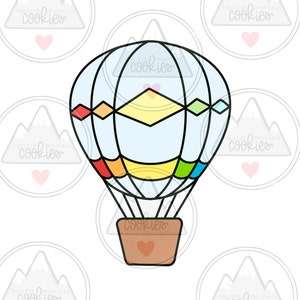 Hot air balloon cookie cutter