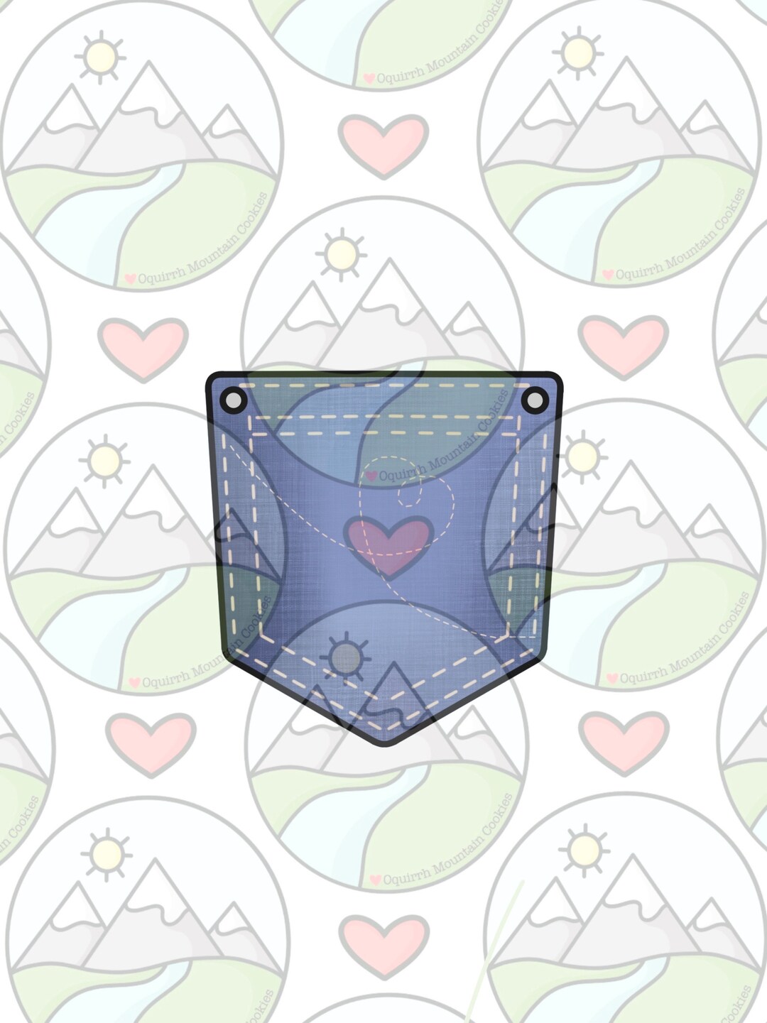 Jean Pocket Cookie Cutter Etsy