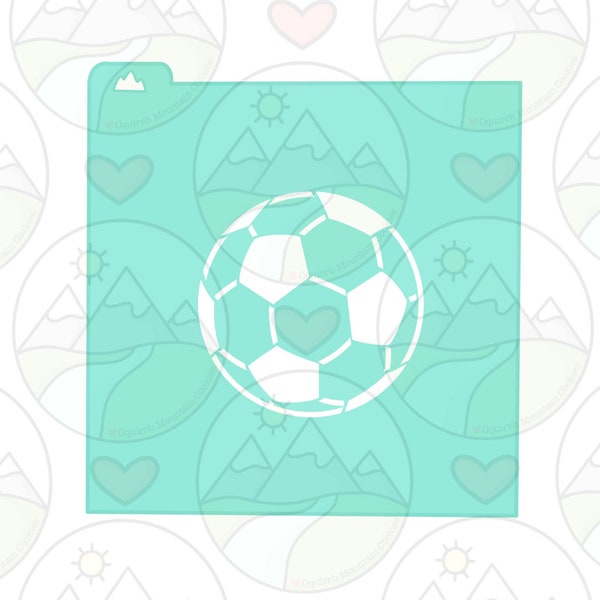 Soccer Ball Stencil Etsy