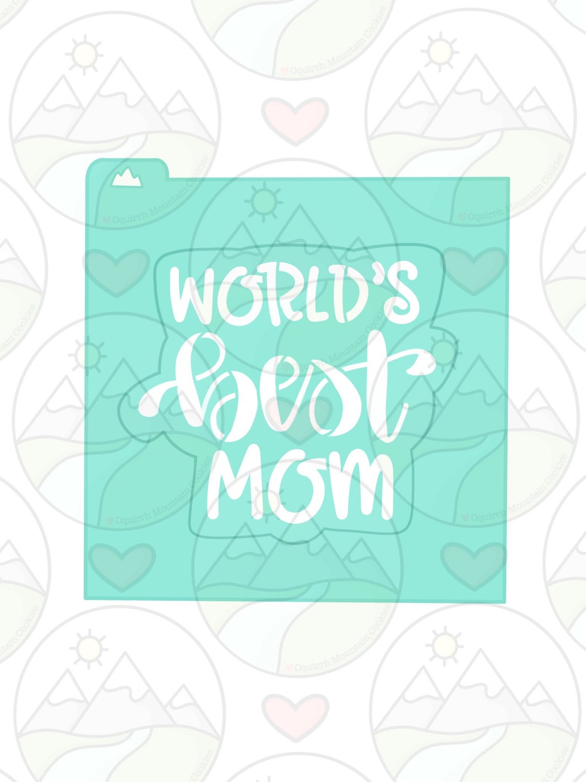 Worlds Best Mom Stencil - Etsy