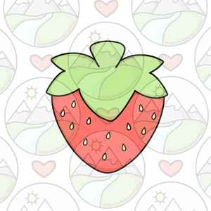 Strawberry cookie cutter