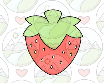 Strawberry cookie cutter