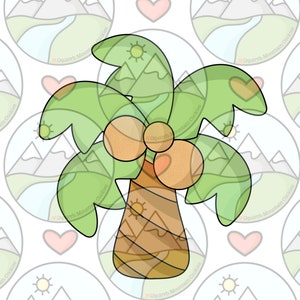 Palm tree cookie cutter