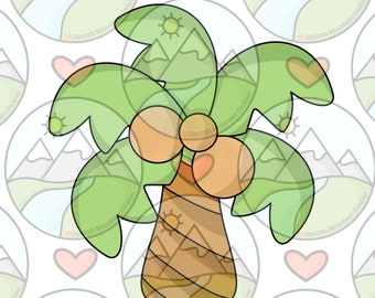 Palm tree cookie cutter