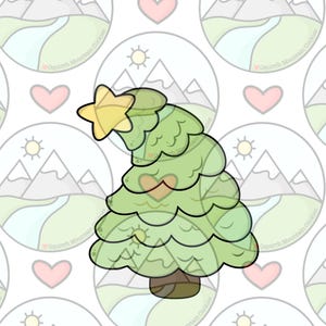 Leaning Tree Cookie Cutter