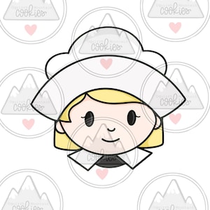 Girl pilgrim cookie cutter