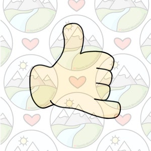 Call me / hang loose Hand cookie cutter