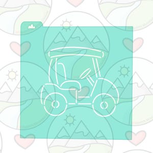 PYO（自分でペイント）ゴルフカートステンシル