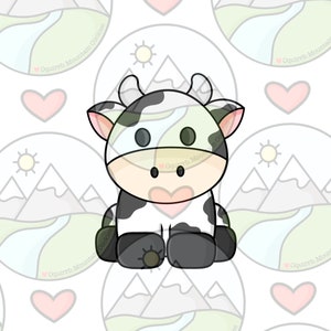 Sitting Cow cookie cutter