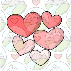 5 Hearts cookie cutter