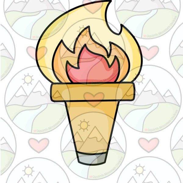 Torch Cookie Cutter