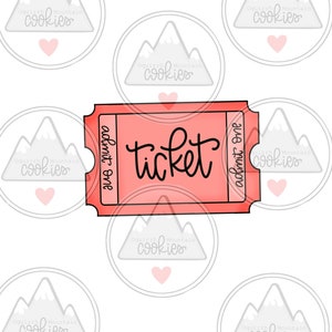 ticket Cookie Cutter