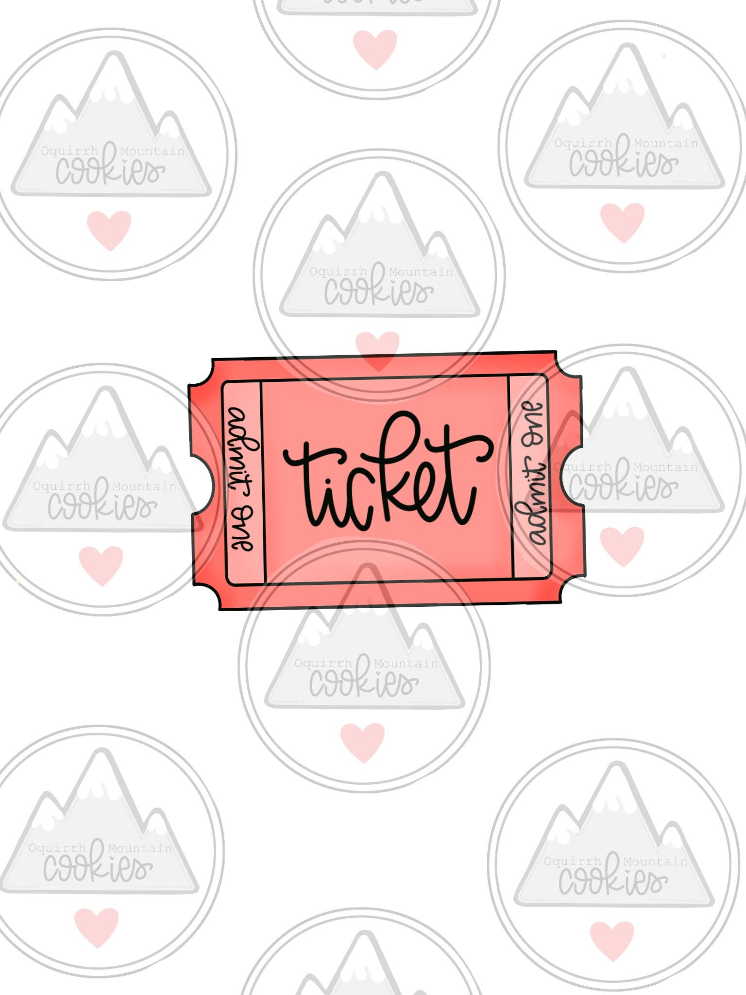 Ticket Cookie Cutter - Etsy