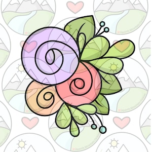Flowers cookie cutter