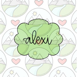 Alexi plaque cookie cutter