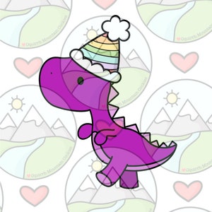 Party T Rex dinosaur cookie cutter