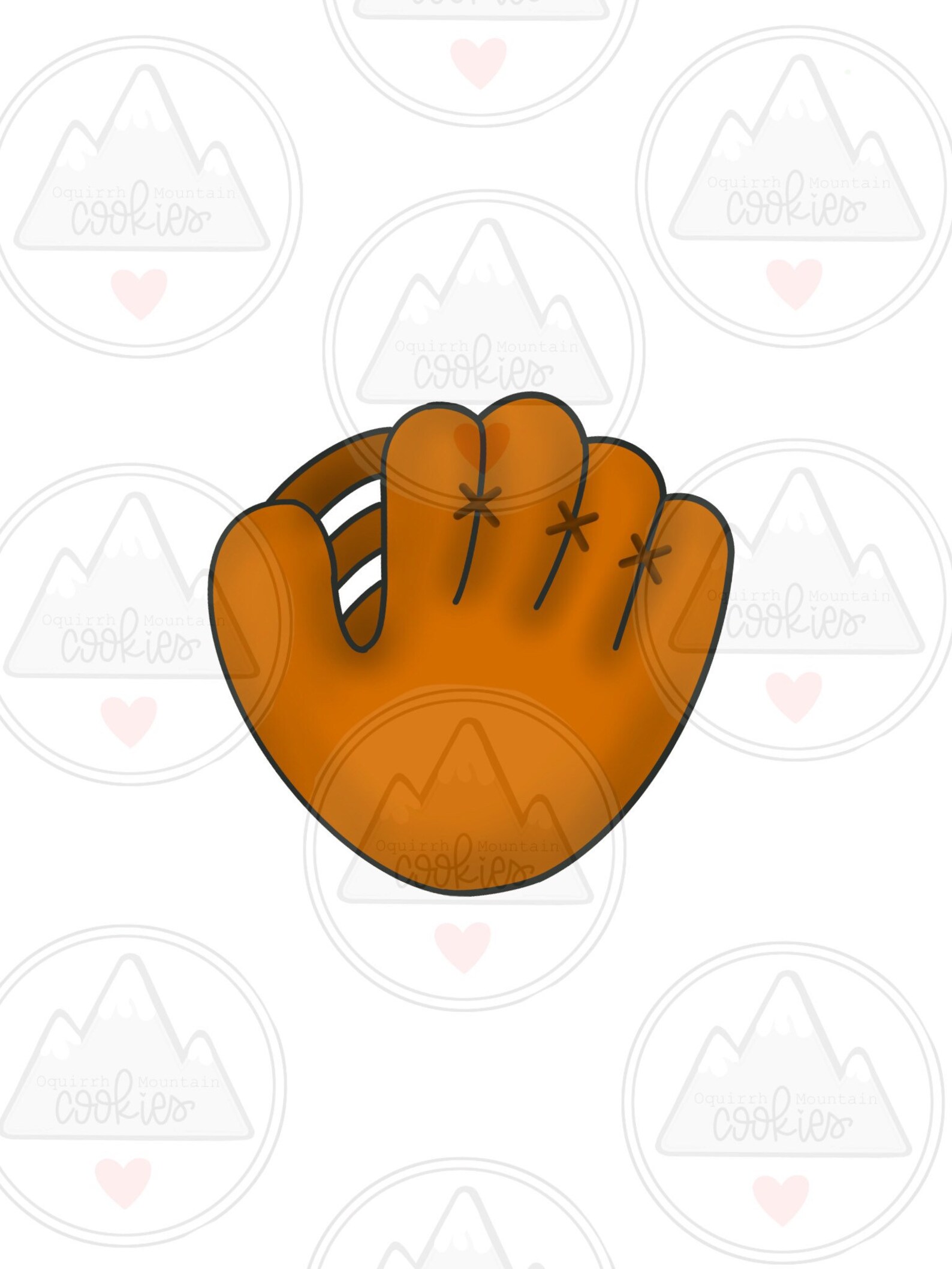 Baseball Mitt Cookie Cutter Etsy