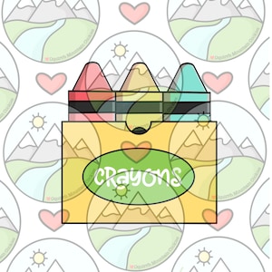 Crayon box Cookie Cutter