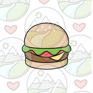 Burger cookie cutter