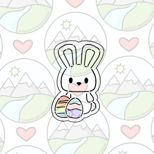 Folksy Bunny 1 Cookie Cutter Etsy
