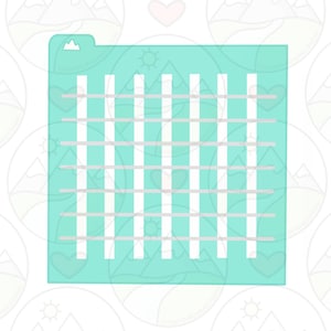 Plaid Stripe 2 Piece Stencil Set