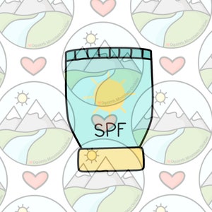 Sunscreen cookie cutter