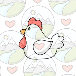Chicken cookie cutter
